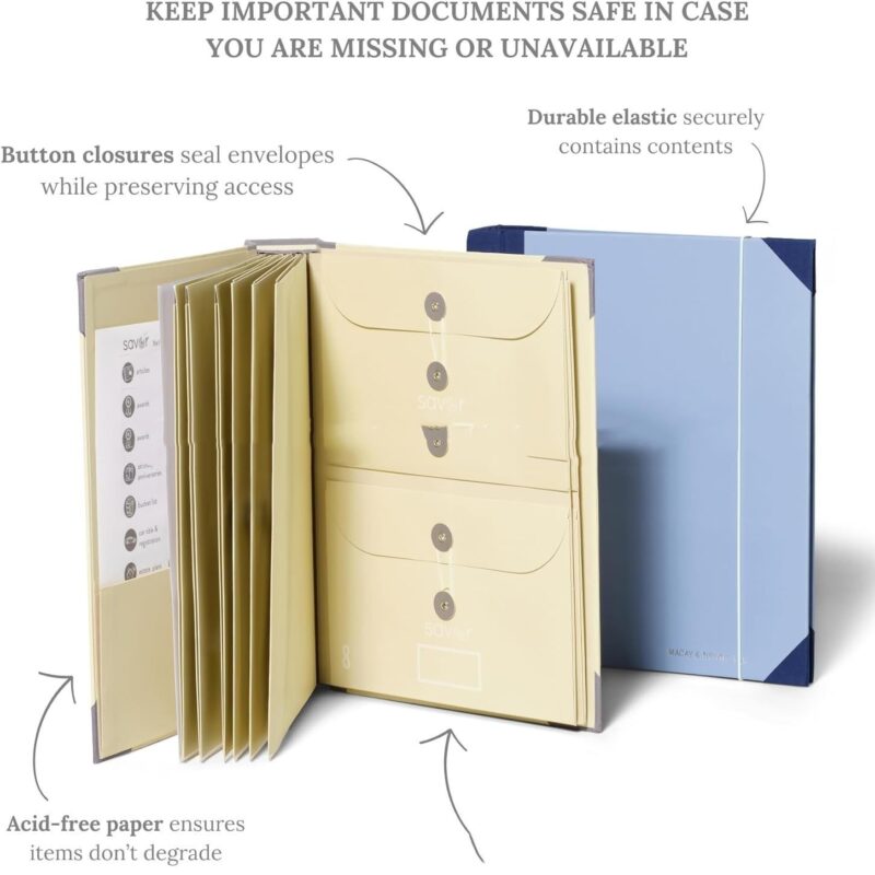 Sliding Wallet File Organ Storage File Folder Loose Leaf - Image 10