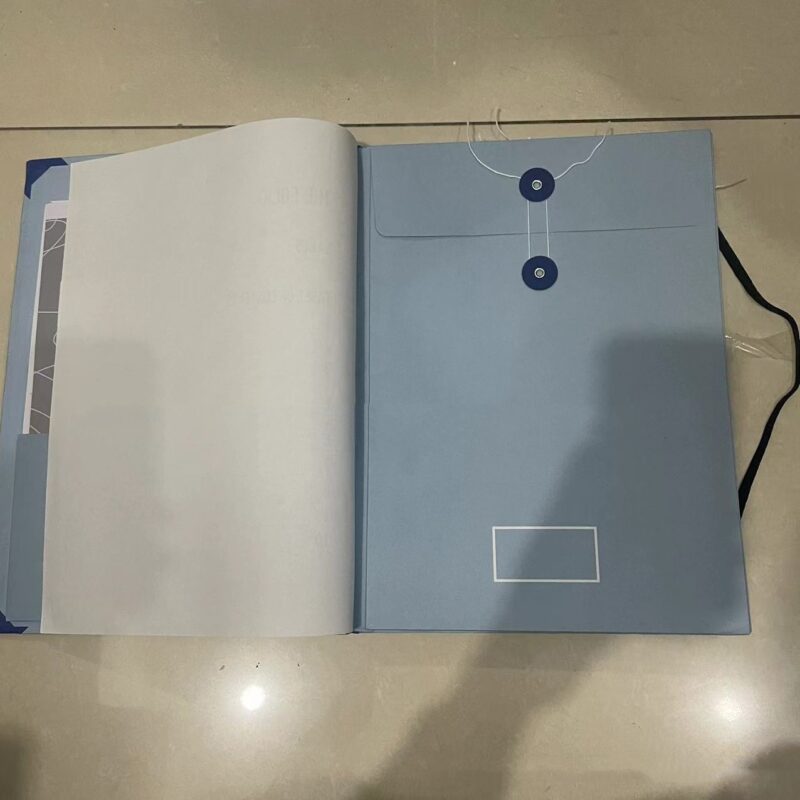 Sliding Wallet File Organ Storage File Folder Loose Leaf - Image 3